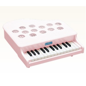 河合楽器製作所 ミニピアノ P-25（白） 【つみき・木製玩具】
