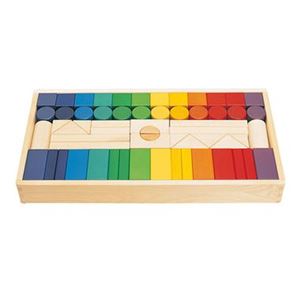 ニチガンオリジナル 12COLORS BLOCKS 【つみき・木製玩具】