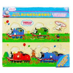 カワダ TWT-002 トーマス木製パズル おともだちとあそぼう！ 【つみき・木製玩具】