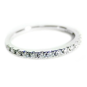 【鑑別書付】プラチナPT900　天然ダイヤリング 指輪　ダイヤ0.30ct　12号　ハーフエタニティリング