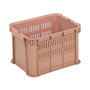 三甲(サンコー) 網目コンテナー「サンテナー」 スタッキング B23 ブラウン