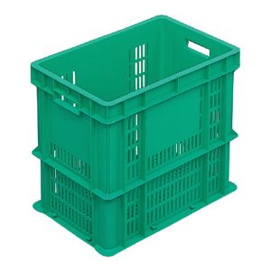 三甲(サンコー) 網目コンテナー「サンテナー」 スタッキング B47-N グリーン