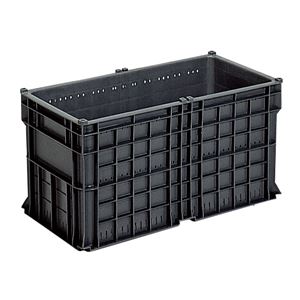 三甲(サンコー) 網目コンテナー「サンテナー」 スタッキング B60 S1 グレー