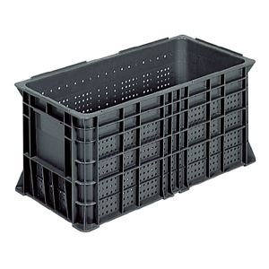 三甲(サンコー) 網目コンテナー「サンテナー」 スタッキング B60K グレー