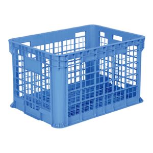 三甲(サンコー) 網目コンテナー「サンテナー」 スタッキング B400 ブルー