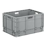 三甲(サンコー) ベタ目コンテナー クミコン TP464LJ ライトグレー【フタ別売り】
