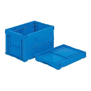 三甲（サンコー） オリコン P58B ブルー【折りたたみ コンテナボックス】【フタ別売り】
