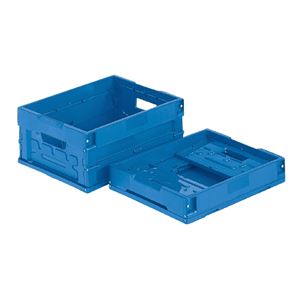 三甲（サンコー） オリコン P16B-B ブルー【折りたたみ コンテナボックス】【フタ別売り】
