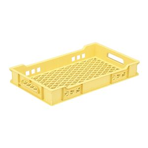 三甲(サンコー) 網目コンテナー「サンテナー」 スタッキング PK-6A(仕入品) イエロー