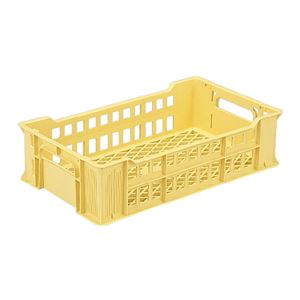 三甲(サンコー) 網目コンテナー「サンテナー」 スタッキング PK-6B(仕入品) イエロー