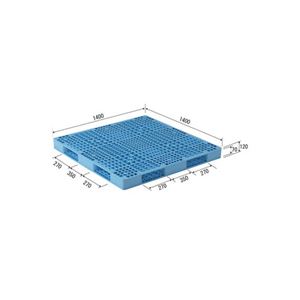 三甲（サンコー） プラスチックパレット（プラパレ） R4-1414 ライトブルー