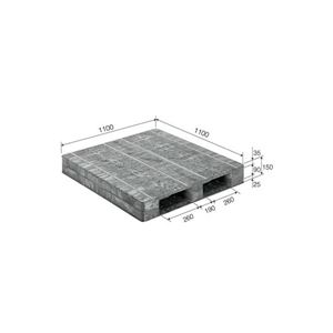三甲（サンコー） パレット D2-1111Fー2 グレー