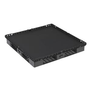 三甲（サンコー） プラスチックパレット（プラパレ） D4-1111-M（キャスター付）BK ブラック