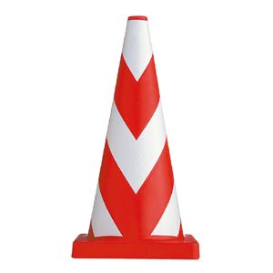 三甲（サンコー） ヘビースコッチコーン（赤）白テープ巻 2.1Kg レッド★駐車禁止、サッカー、学校、立入禁止区域におすすめ