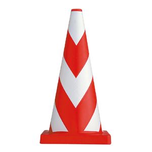 三甲（サンコー） ヘビースコッチコーン（赤）白テープ巻 3Kg レッド★駐車禁止、サッカー、学校、立入禁止区域におすすめ