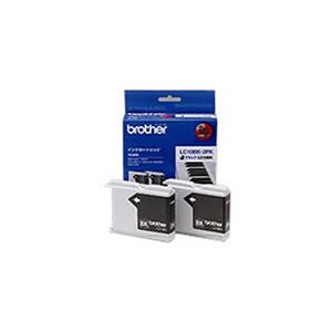 （まとめ）【純正品】BROTHER LC10BK-2PK BK （2本入）【×2セット】