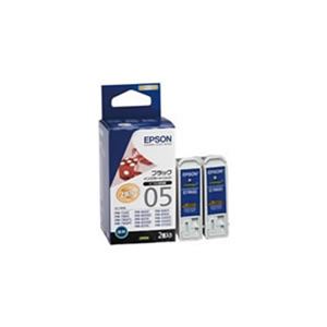 （まとめ）【純正品】EPSON IC1BK05W BK（2本入）【×3セット】