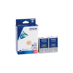 （まとめ）【純正品】EPSON IC5CL06W 5色カラー（2本入）【×2セット】