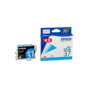 （まとめ）【純正品】EPSON ICC37 C【×5セット】