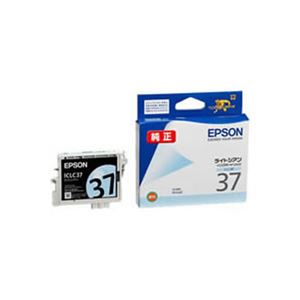 （まとめ）【純正品】EPSON ICLC37 LC【×5セット】