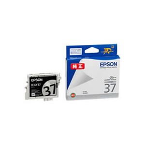 （まとめ）【純正品】EPSON ICGY37 GY【×5セット】