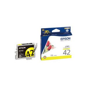 （まとめ）【純正品】EPSON ICY42 Y【×5セット】
