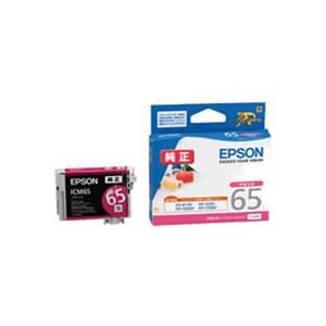（まとめ）【純正品】EPSON ICM65 M【×3セット】