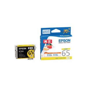 （まとめ）【純正品】EPSON ICY65 Y【×3セット】