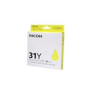 （まとめ）【純正品】RICOH GC31Y Y【×5セット】