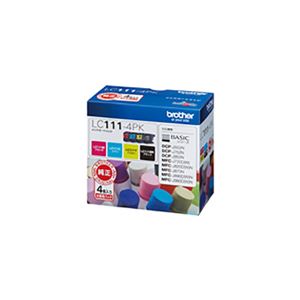 【純正品】 BROTHER LC111-4PK インクカートリッジ 4Cパック