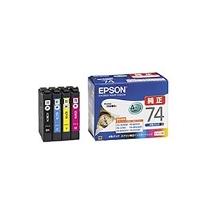 【純正品】 EPSON(エプソン) IC4CL74 インクパック 標準 4 色
