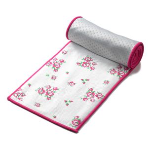 超冷感タオル cool'n〔クールン〕　単品 ひんやりタオル ひんやりスカーフ 花柄ピンク 