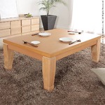 モダンリビングこたつ 【ディレット】 105×75cm こたつ テーブル 長方形 日本製 国産継ぎ脚ローテーブル ナチュラル 