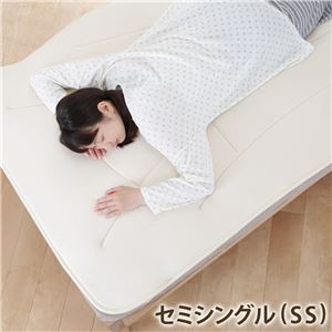 寝心地復活 ふかふか敷きパッド コンフォートプラス セミシングル 80×200cm 敷きパッド 日本製 スムースニット（アイボリー） 