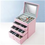 ジュエリーボックス アクセサリーケース ジュエリーケース COFFRET〔コフレ〕ジュエリーBOX ピンク 