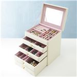 ジュエリーボックス アクセサリーケース ジュエリーケース COFFRET〔コフレ〕ジュエリーBOX ホワイト 