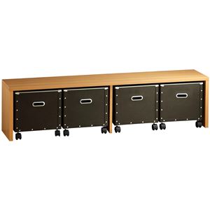 デザインベンチチェスト Torino〔トリノ〕 4連セット 幅150cm 収納 ベンチ ローボード チェスト ナチュラルウッド ブラウン