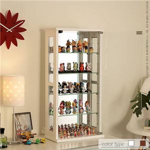 コレクションケース Colete〔コレテ〕 高さ80cm コレクションケース コレクションラック フィギュアケース ホワイト 