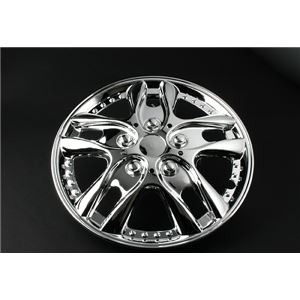 12インチホイールカバーT09 4枚 クロームメッキ 汎用品