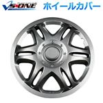 13インチホイールカバーT07 4枚 ガンメタ 汎用品