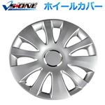 14インチホイールカバーT22 4枚 シルバー 汎用品