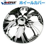 13インチホイールカバーT08 4枚 メッキ 汎用品