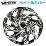 14インチホイールカバーT12 4枚 シルバー 汎用品