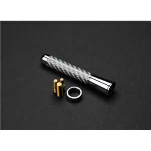 シルバーカーボン製ショートアンテナ 79mm ボルボ V40