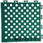 水廻りフロアー ソフトチェッカー MZS-25 16枚セット 色 グリーン サイズ 厚15mm×タテ250mm×ヨコ250mm／枚 16枚セット寸法（1000mm×1000mm） 【日本製】