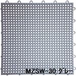 水廻りフロアー サワーチェッカー MZSW-30 16枚セット 色 グレー サイズ 厚13mm×タテ300mm×ヨコ300mm／枚 16枚セット寸法（1200mm×1200mm） 【日本製】