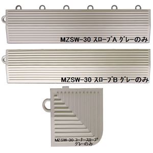 水廻りフロアー サワーチェッカー MZSW-30用 スロープセット セット内容 （本体 30枚セット用） スロープA11本・スロープB11本・コーナースロープ4本 計26本 【日本製】