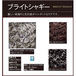 サンゲツ ラグ ラグマット ブライトシャギーFC-72 Mサイズ 約200cm×200cm カラー モカブラウン 【日本製】