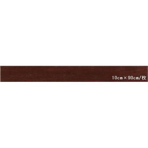 東リ ビニル床タイル ロイヤルウッド 木目調 10cm×90cm （四面R面取） 色 PWT590 ブラックチェリー 30枚セット【日本製】