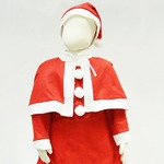 【クリスマスコスプレ 衣装】P×P ガールズサンタクロース サンタコスプレ子供用 ワンピース＆肩がけ （3 - 5才向け）